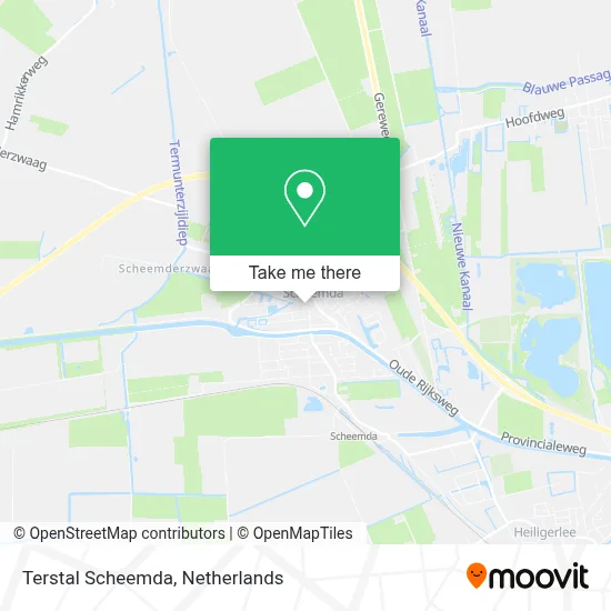 Terstal Scheemda map