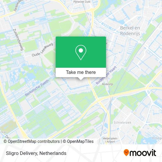 Sligro Delivery map