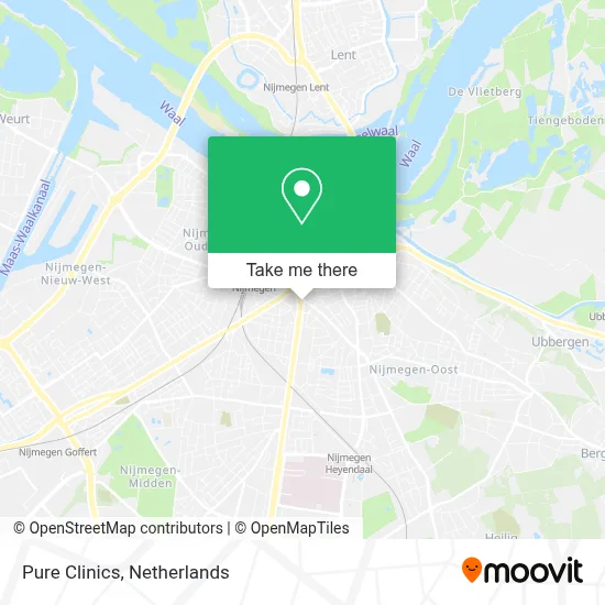 Pure Clinics map