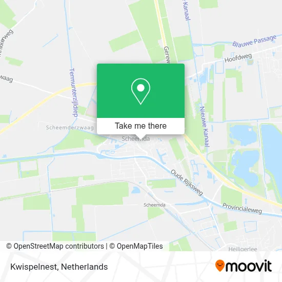 Kwispelnest map