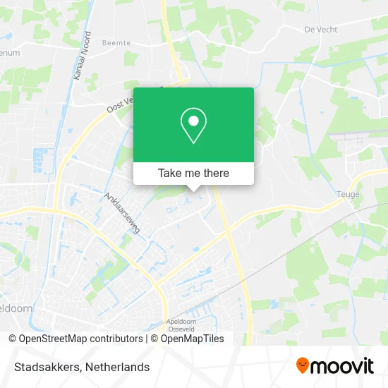 Stadsakkers map