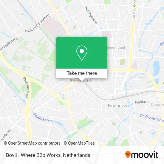 Bovil - Where B2b Works map