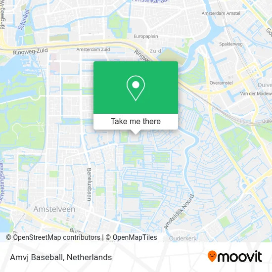 Amvj Baseball map