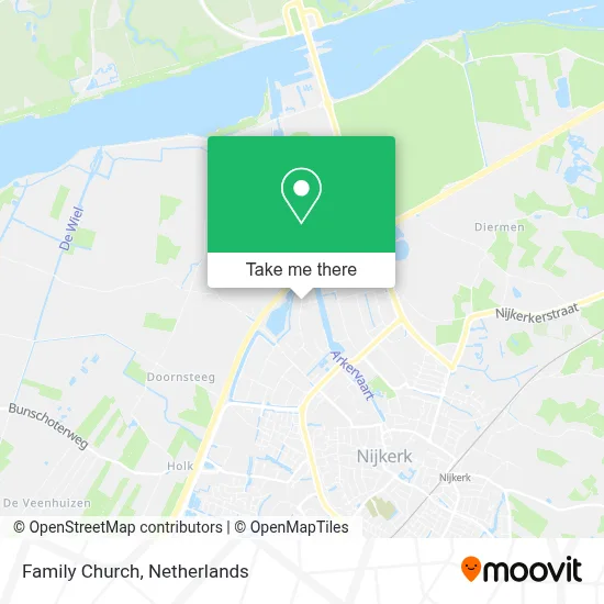 Family Church map