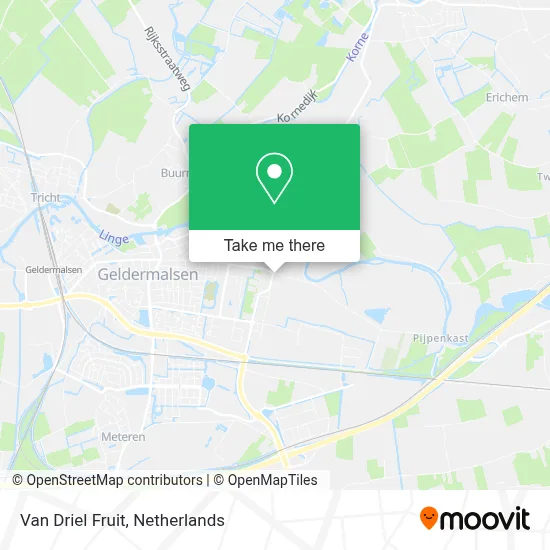 Van Driel Fruit map