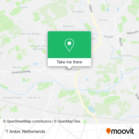 'T Anker map
