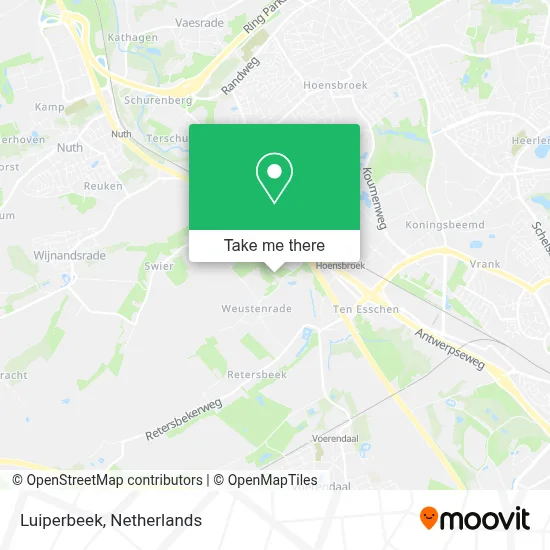 Luiperbeek map