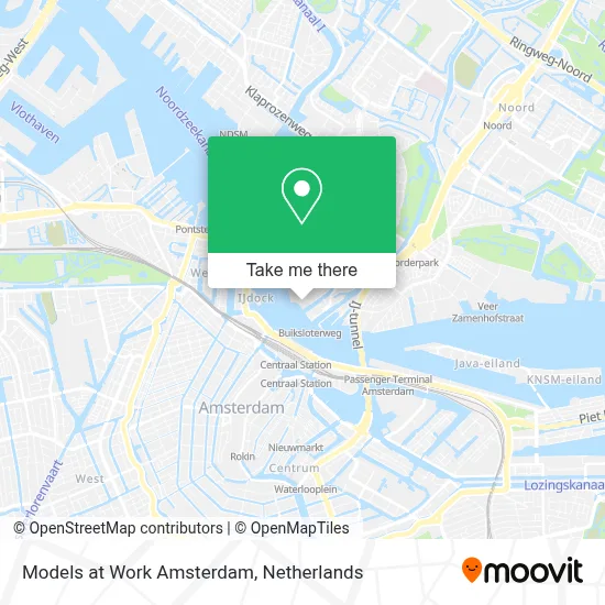 Models at Work Amsterdam map