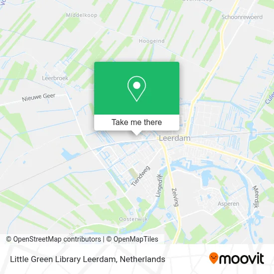 Little Green Library Leerdam map