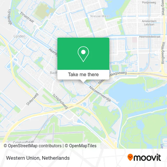 Western Union map