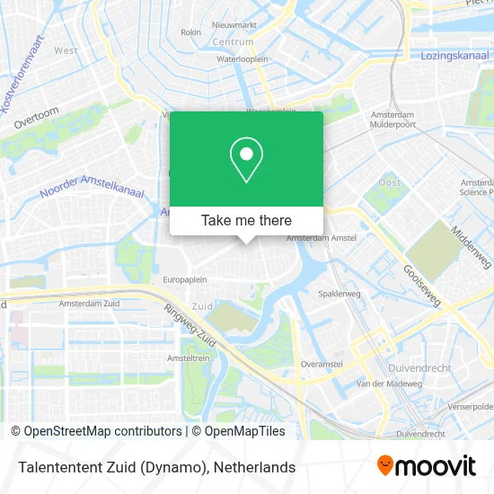 Talententent Zuid (Dynamo) Karte