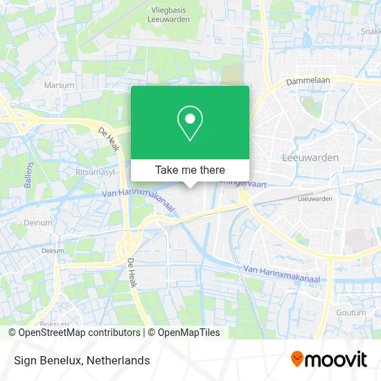 Sign Benelux map