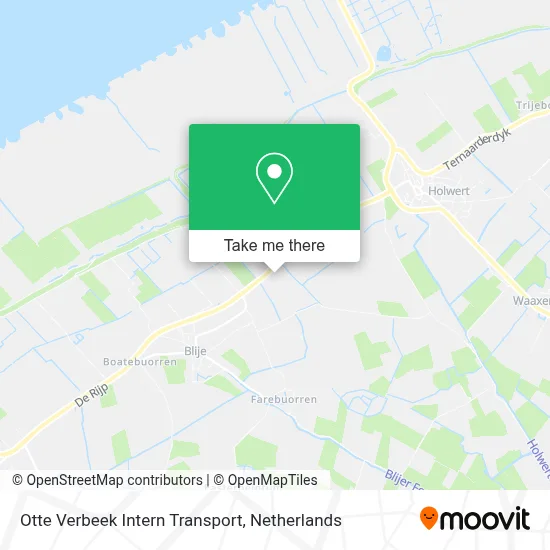 Otte Verbeek Intern Transport map
