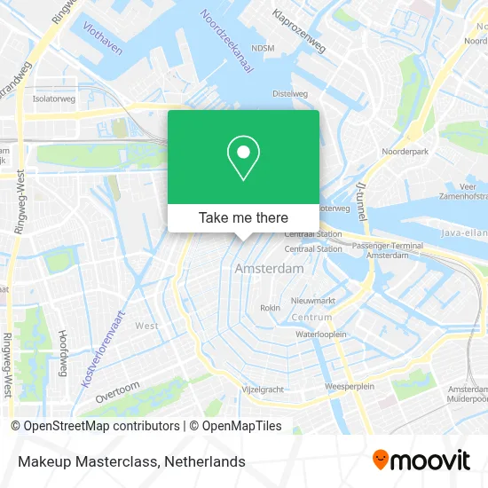 Makeup Masterclass map