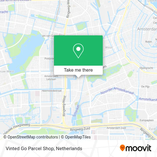 Vinted Go Parcel Shop Karte