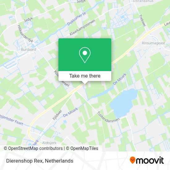 Dierenshop Rex map