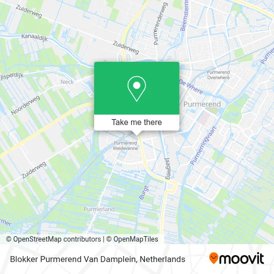 Blokker Purmerend Van Damplein map