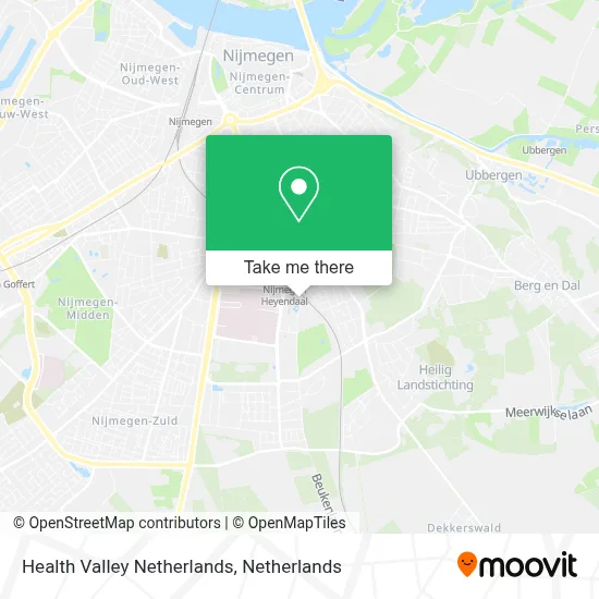 Health Valley Netherlands map