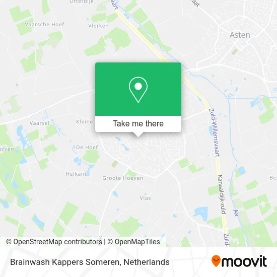 Brainwash Kappers Someren map
