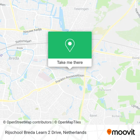 Rijschool Breda Learn 2 Drive map