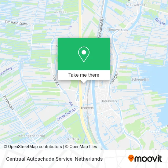 Centraal Autoschade Service map