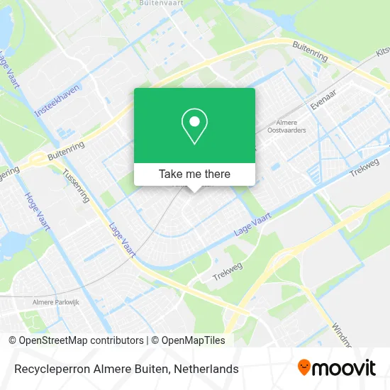 Recycleperron Almere Buiten map
