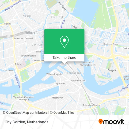 De Stadstuin Karte
