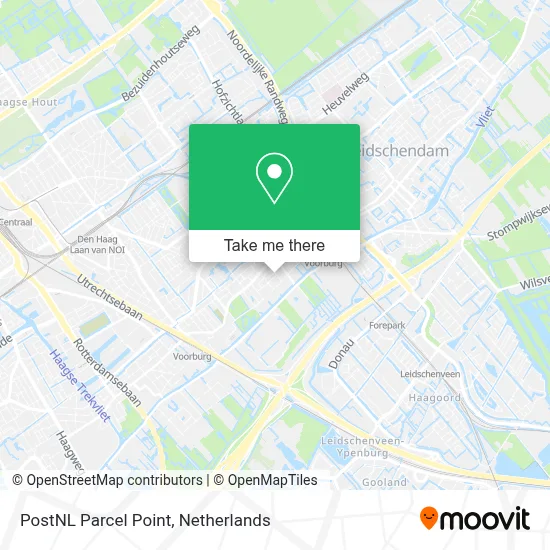 Postnl Pakketpunt map