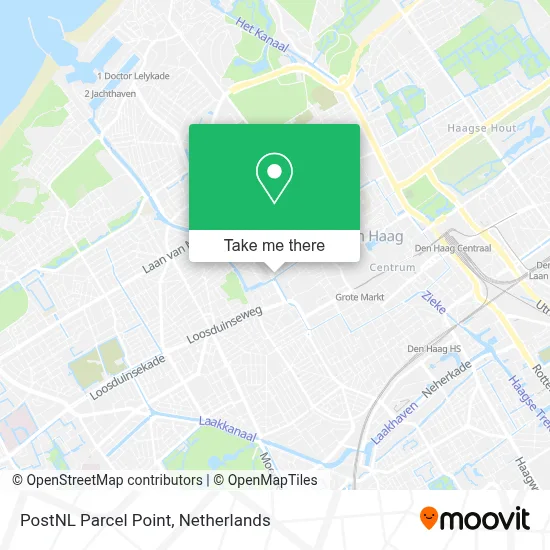 Postnl Pakketpunt map