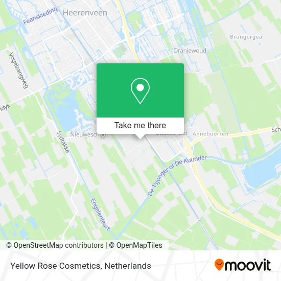 Yellow Rose Cosmetics map