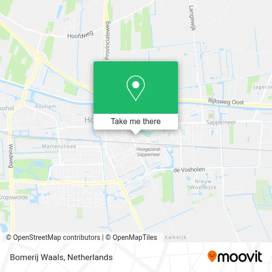 Bomerij Waals map