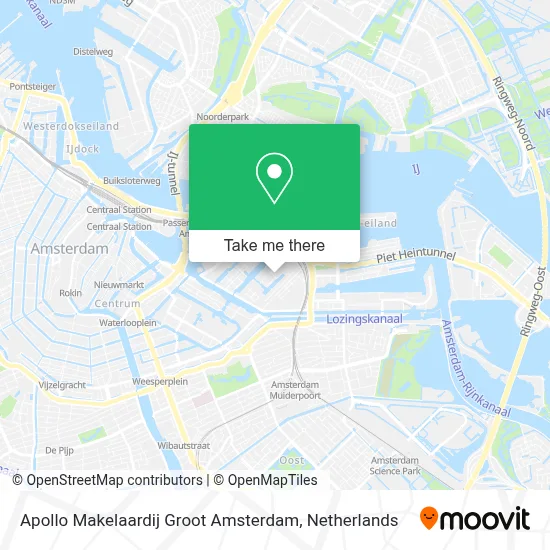 Apollo Makelaardij Groot Amsterdam map