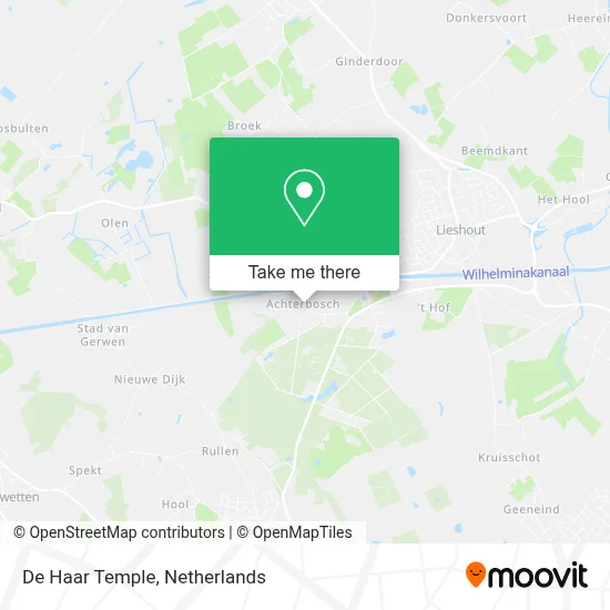 De Haar Temple map