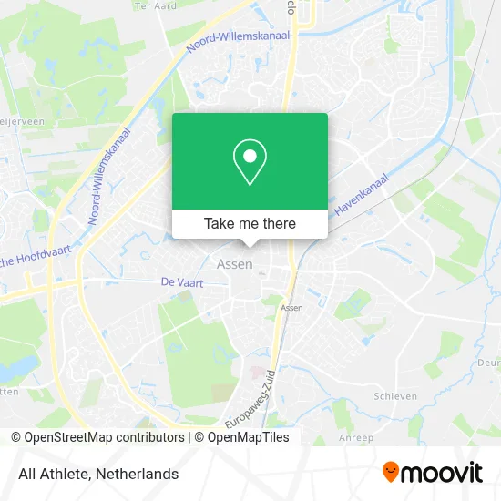 All Athlete map