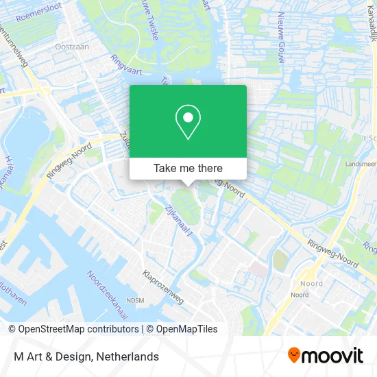 M Art & Design map