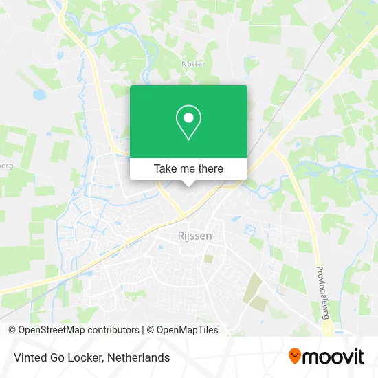 Vinted Go Locker map