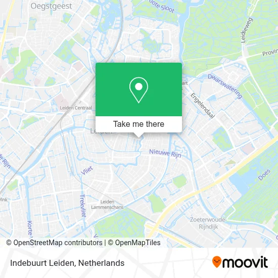 Indebuurt Leiden map