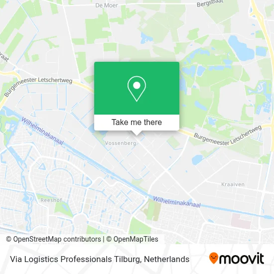 Via Logistics Professionals Tilburg map