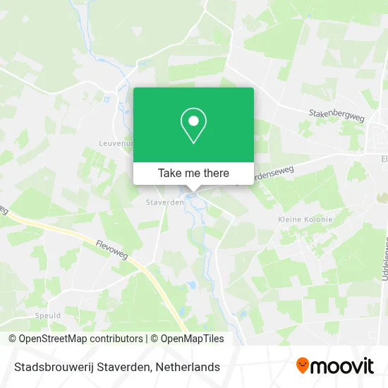 Stadsbrouwerij Staverden map