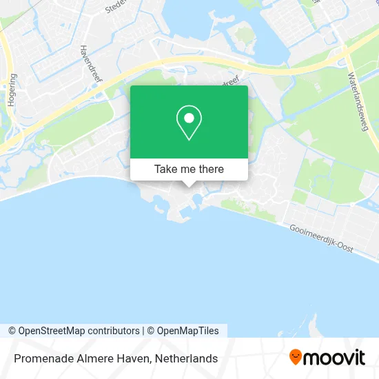 Promenade Almere Haven map