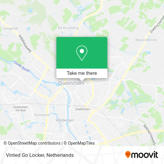 Vinted Go Locker map