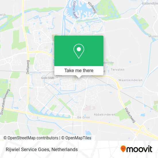Rijwiel Service Goes map