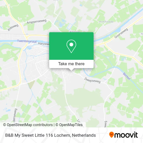 B&B My Sweet Little 116 Lochem map