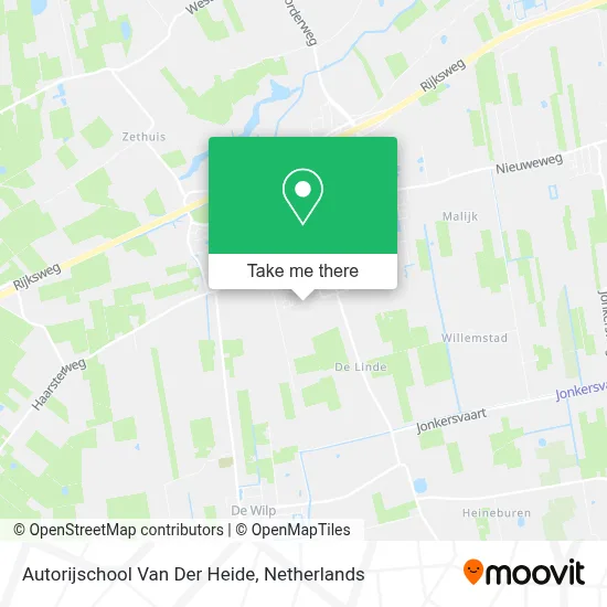 Autorijschool Van Der Heide Karte