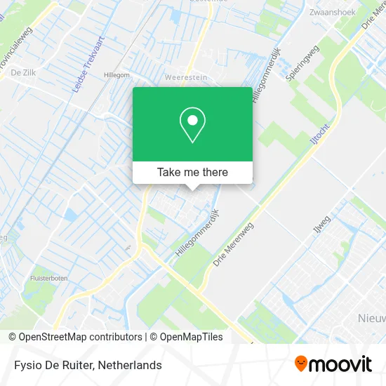 Fysio De Ruiter map