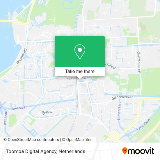 Toomba Digital Agency map