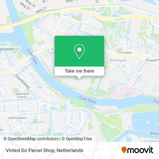 Vinted Go Parcel Shop map