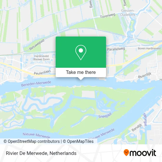 Rivier De Merwede map