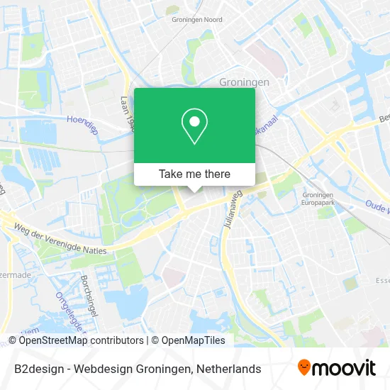 B2design - Webdesign Groningen map
