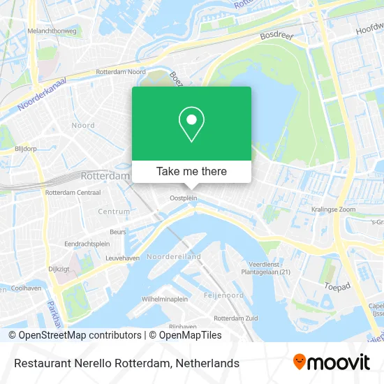 Restaurant Nerello Rotterdam map
